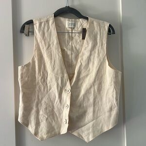 DISSH linen vest size US 6